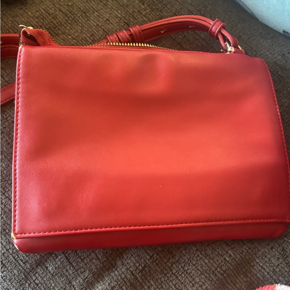 Forever 21 Vibrant Red Crossbody Bag